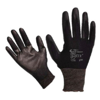 Kötött kesztyű , kevert színű, pamut, 9-es méret