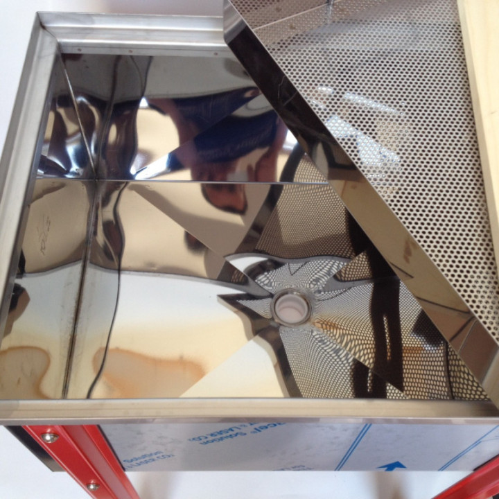 Rozsdamentes fedelező kád