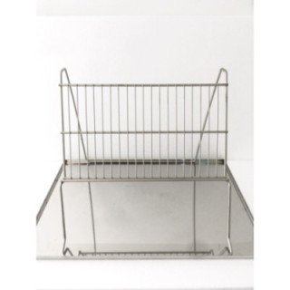 Rozsdamentes fedelező állvány tálcával