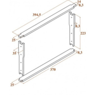 DNM keretek Hoffmann oldalak, magasság 223 mm