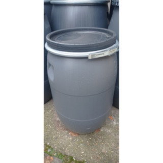 Műanyag fedeles hordó 60 l mézes