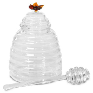 Rütli® Üvegből készült mézes tégely mézfogóval