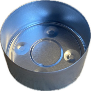 Mécses alumínium héj, tartó