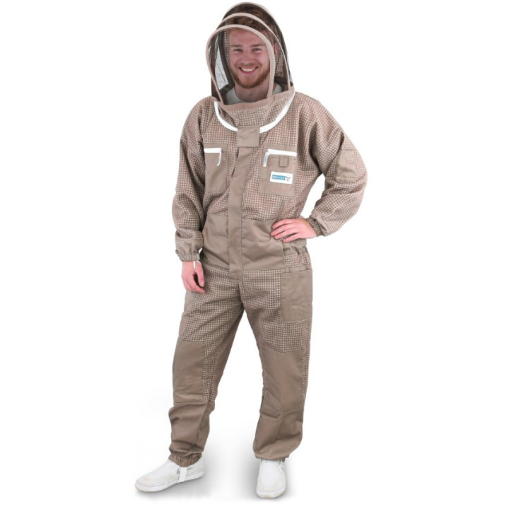 BienoAir® Mokka szellőző PRÉMIUM méhész overál