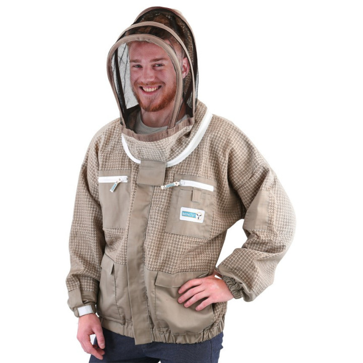 BienoAir® Mokka szellőző PRÉMIUM méhész overál