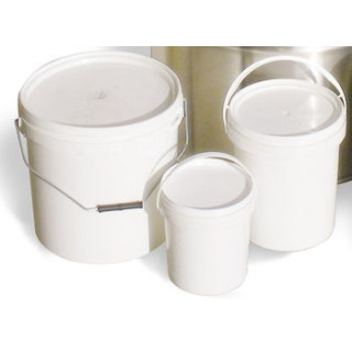 Fehér műanyag vödör 5 kg