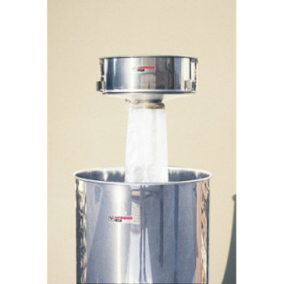 Tölcsér rozsdamentes, hálós szűrő 275 mikron